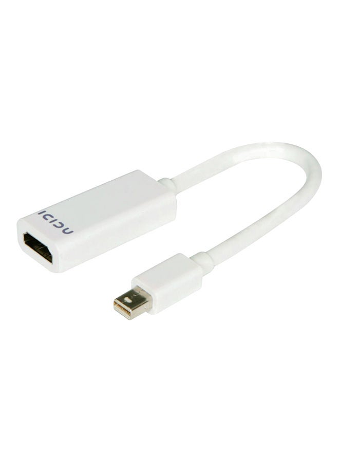 NIBEMINENT Mini Display Port To HDMI Adapter For Apple MacBook/MacBook Pro White