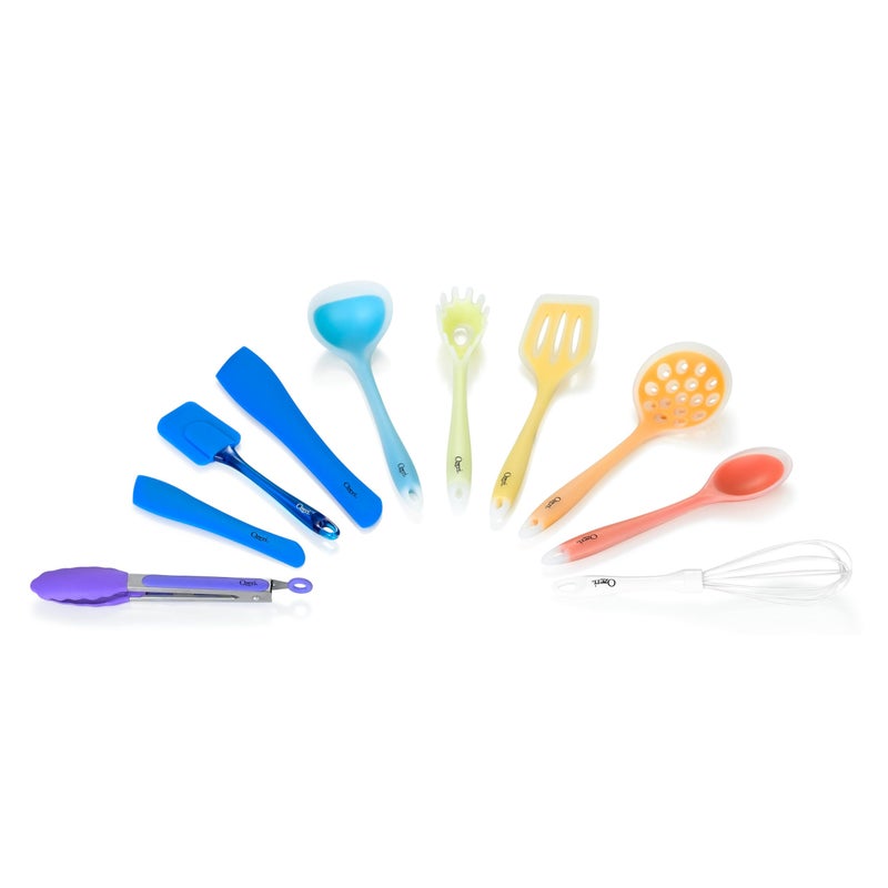 Ozeri 11-Piece All-In-One Silicone Utensil Set, Multicolor - Image 4