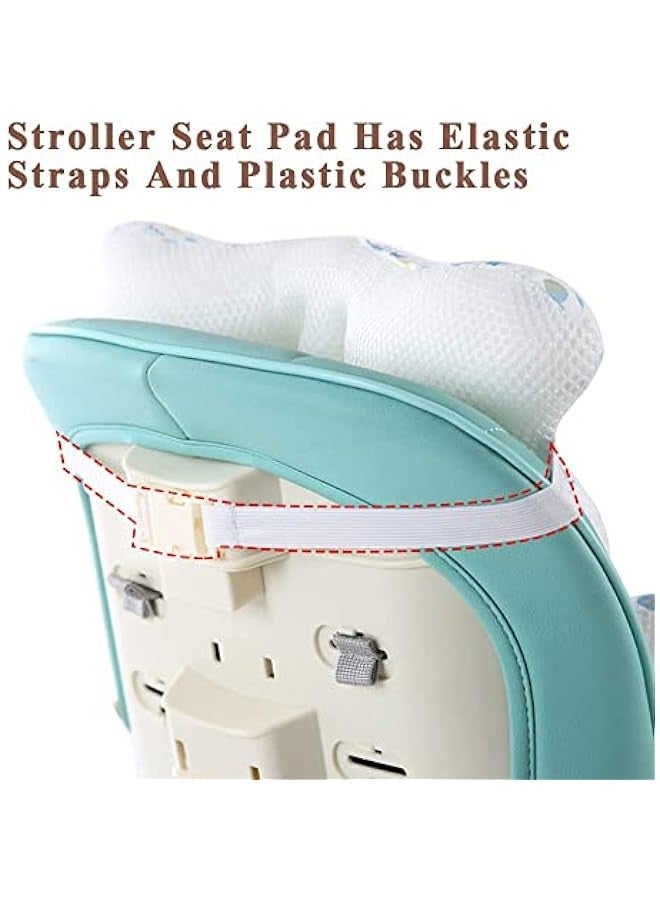 TRASSLE Baby Seat Pad Stroller Liner Universal 3D Air Mesh Breathable Car High Chair Cushion for Infant Soft Padding,Baby Carrier,Pram Non Slip Cushion for Baby Kid Toddler Infants  - Image 5