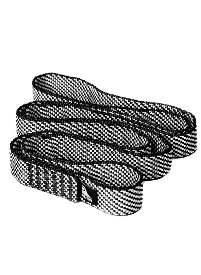 Fusion Climb Quickdraw Runner Military Tactical Edition Stitched Loop Nylon CE UIAA Certified Webbing 80cm x 1.9cm White/Black, QD-1511-80-WHTBLK - Image 1