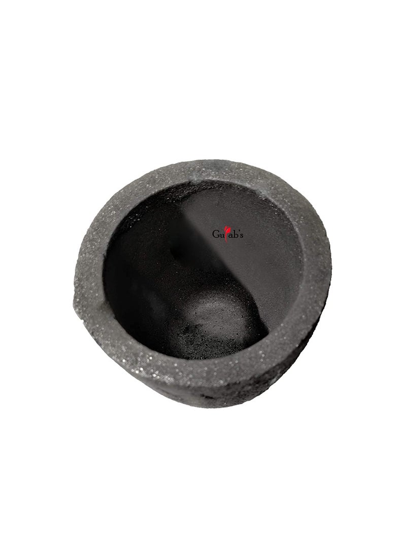 Generic Gulabs Tools Graphite Crucible Casting Clay No1 Grey 1500g For Gold Silver Copper Brass Aluminum Other Metals Jewellery Foundry Furnace Capacity15KG  - Image 2