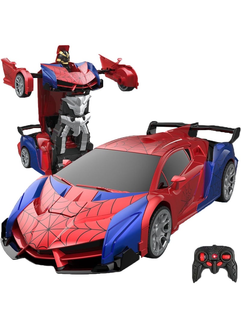 ESSEN Spider Transform RC Cars Toys 2-in-1 Transforming Remote Control Car for Kids, 2.4GHz Remote Control Car One-Button Deformation, Fast 360°Rotation Robot Toys Birthday Gifts for 3 4 5 6 7 8 9 10 Year Old Boys Girls Age 4-7 8-12 - Image 1