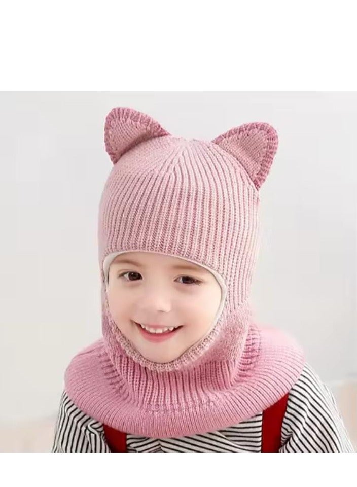 Winter Earflap Hat Women Warm Knitted Beanie Cute Winter Cap with Ear Covers - Image 1