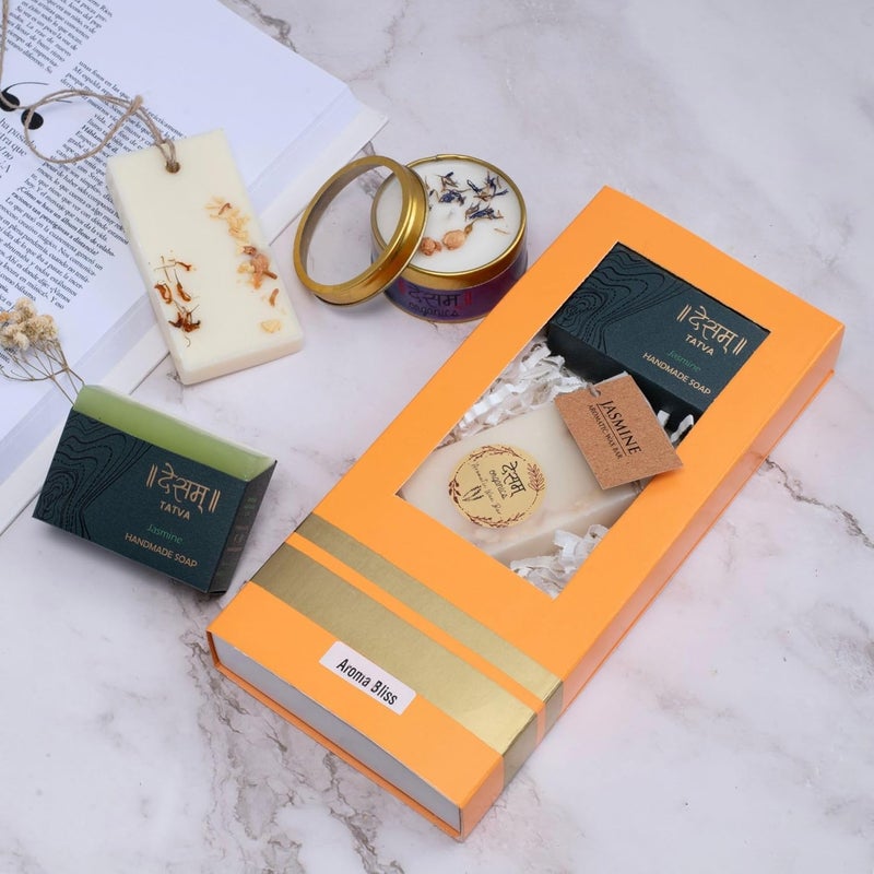 Desam Organics Desam Organics Organic Soap Gift Hamper Set Gift Set for Women Men Paraben Sulphate Free Natural Soap Luxury Gift for Birthdays Wedding and Special Celebrations Suitable for All Skin Types - Image 1