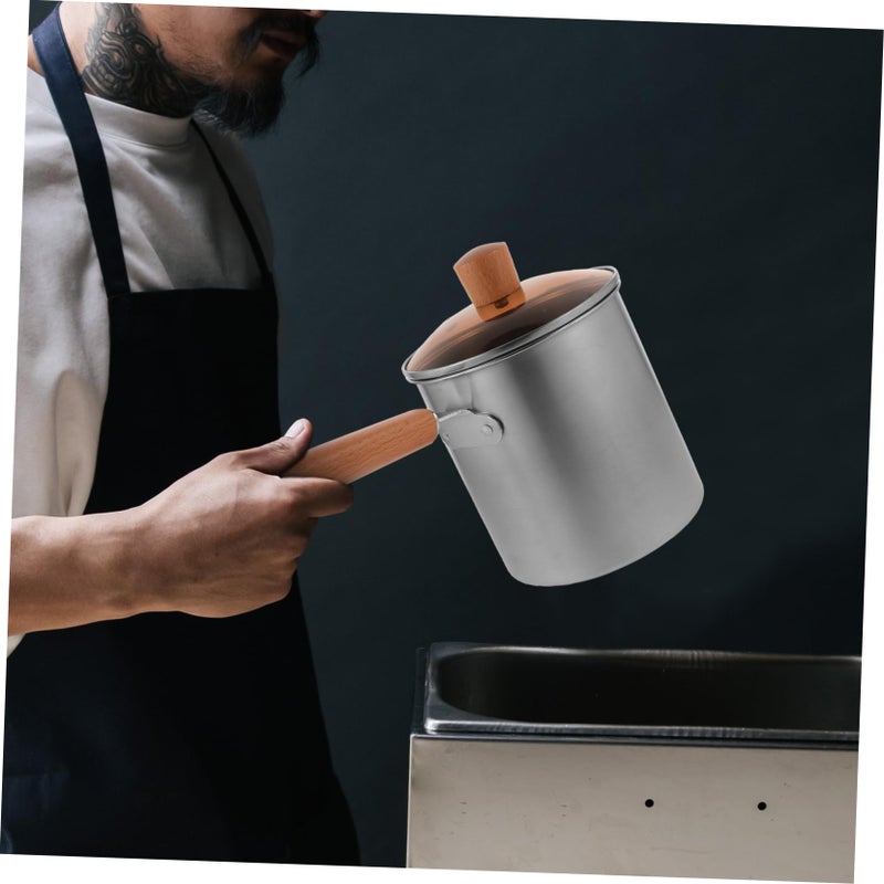 Mini Stainless Steel Deep Fryer Basket Pot For Breakfast Snacks Versatile Kitchen Oil Fryer - Image 4