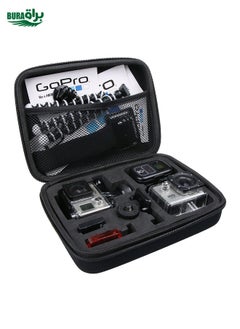 BURAQ Shockproof Portable Storage Bag for GoPro, Insta360, DJI and Other Action Cameras(Black)  - Image 1