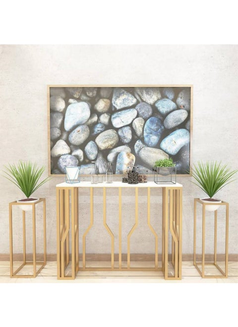 Consoles Set 3 Pieces - Gold & White
