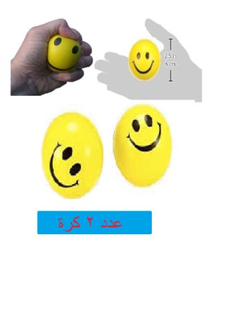 عدد 2 كرة تخفيف التوتر، بتصميم سمايل - pzsku/Z3BFE5E42B3118BE0A8AFZ/45/_/1725447445/be5fe324-578e-4f78-9bd1-3510e08f088b