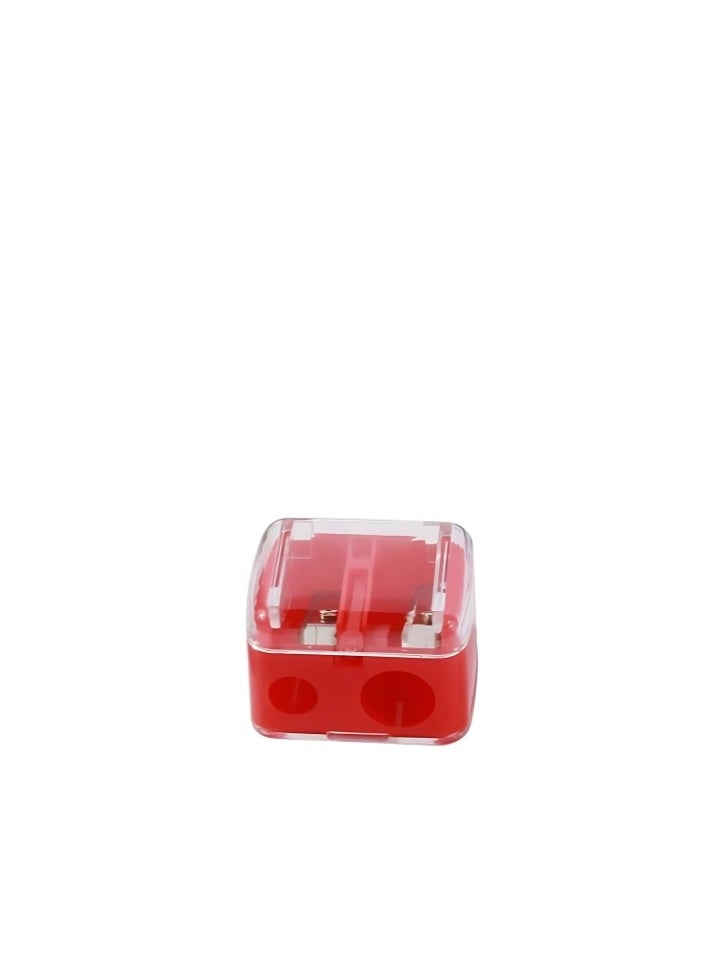 Generic Dual Pencil Sharpener for Eyebrow & Eye Pencils – 2-Hole Design for Precise Makeup  - Image 1