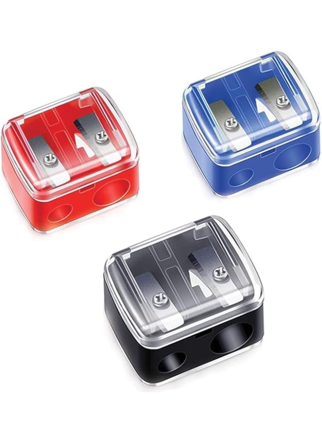 Generic Dual Pencil Sharpener for Eyebrow & Eye Pencils – 2-Hole Design for Precise Makeup  - Image 5