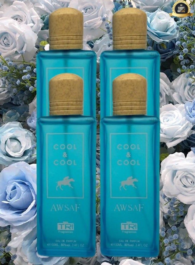 تي أر آي 4 قطع عطر كول اند كول أوصاف 100 مل - Image 1