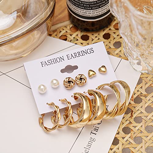 YouBella Fashion Jewellery Gold Plated Ear rings Combo of Earrings for Girls and Women (Style 5) - Image 5