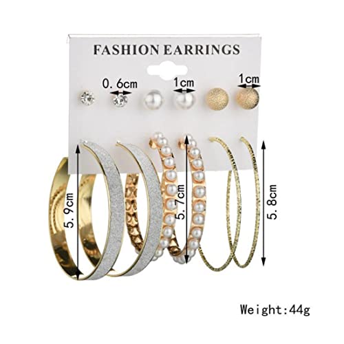YouBella Fashion Jewellery Gold Plated Ear rings Combo of Earrings for Girls and Women (Style 5) - Image 4