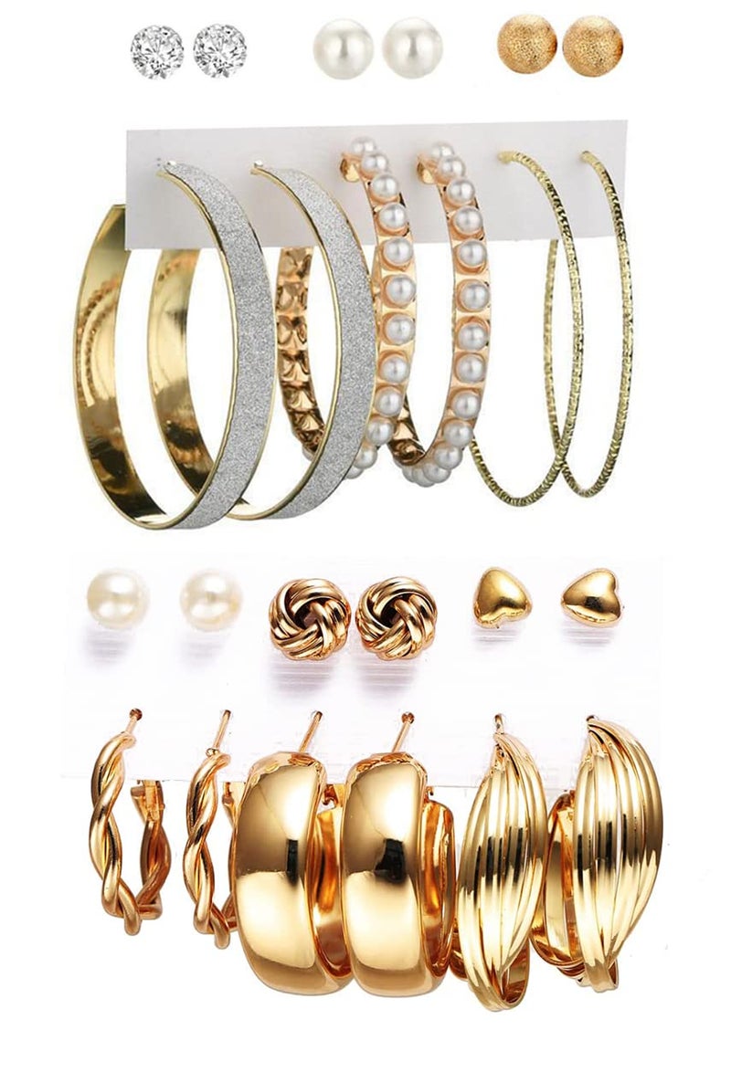YouBella Fashion Jewellery Gold Plated Ear rings Combo of Earrings for Girls and Women (Style 5) - Image 1