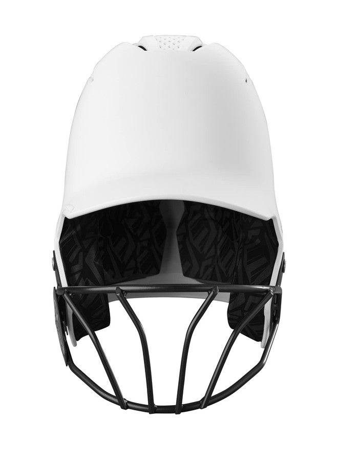 EvoShield XVT™ 2.0 Matte Batting Helmet with Facemask - Team White, Small/Medium - Image 2
