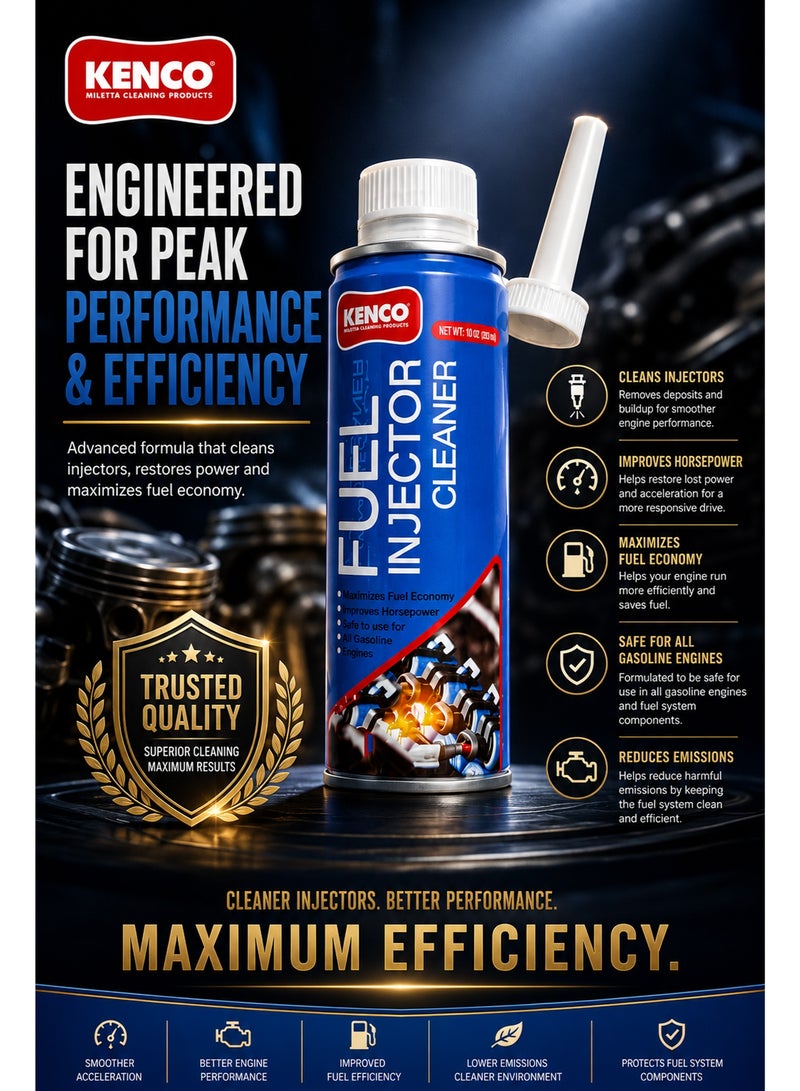 Fuel Injector Cleaner 283ml – Fuel System Cleaner for Gasoline Engines Improves Fuel Economy and Engine Performance - Image 2