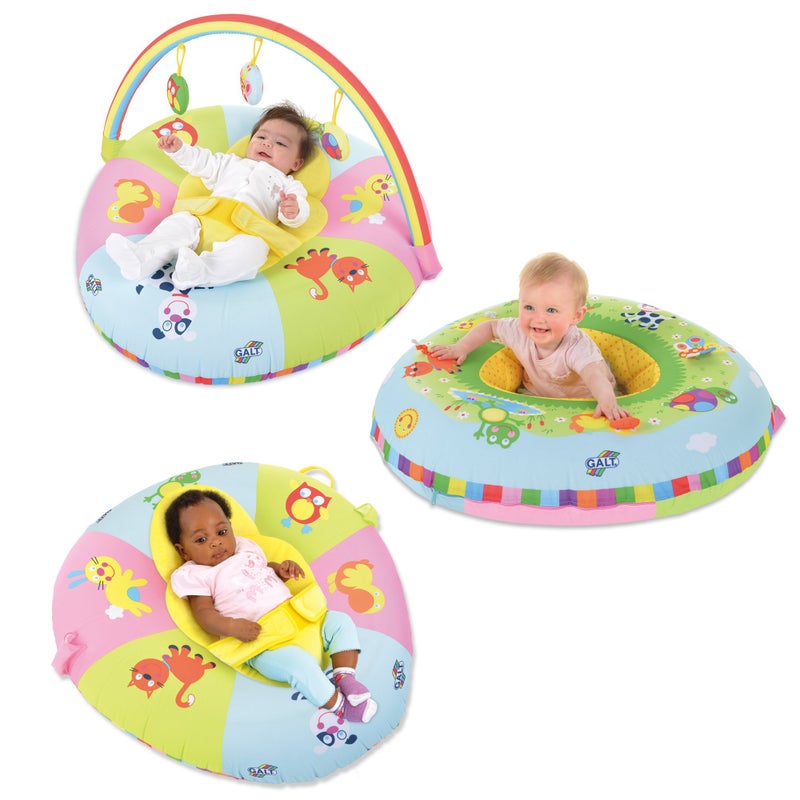 Galt Toys, 3 in 1 Playnest & Gym, Baby Activity Center & Floor Seat, Ages 0+, Multicolor, Model:1004819 - Image 1