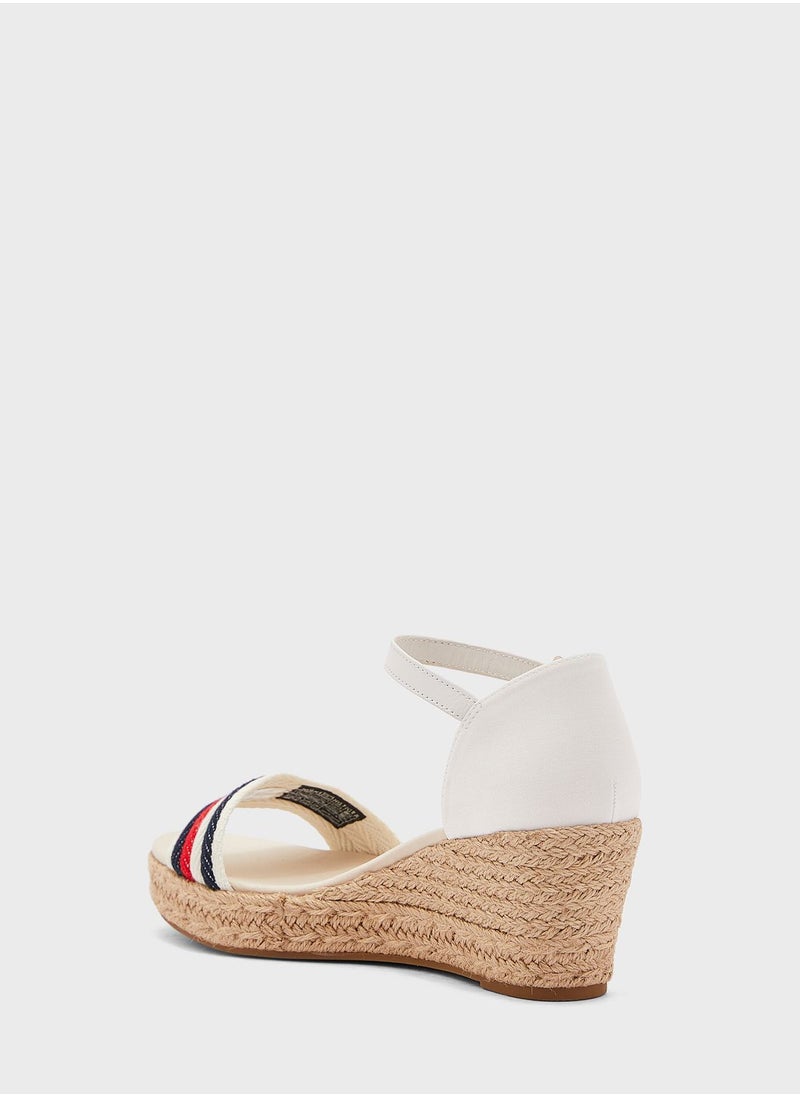 TOMMY HILFIGER - Multi Strap Wedge Sandals - Image 1