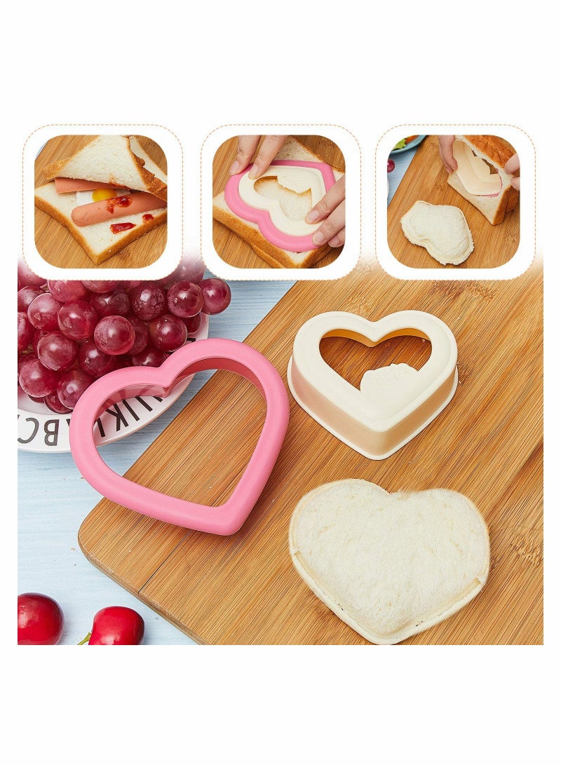 Barakah Heart Sandwich Cutter and Sealer Decruster, DIY Pocket Sandwiches Molds - Image 2