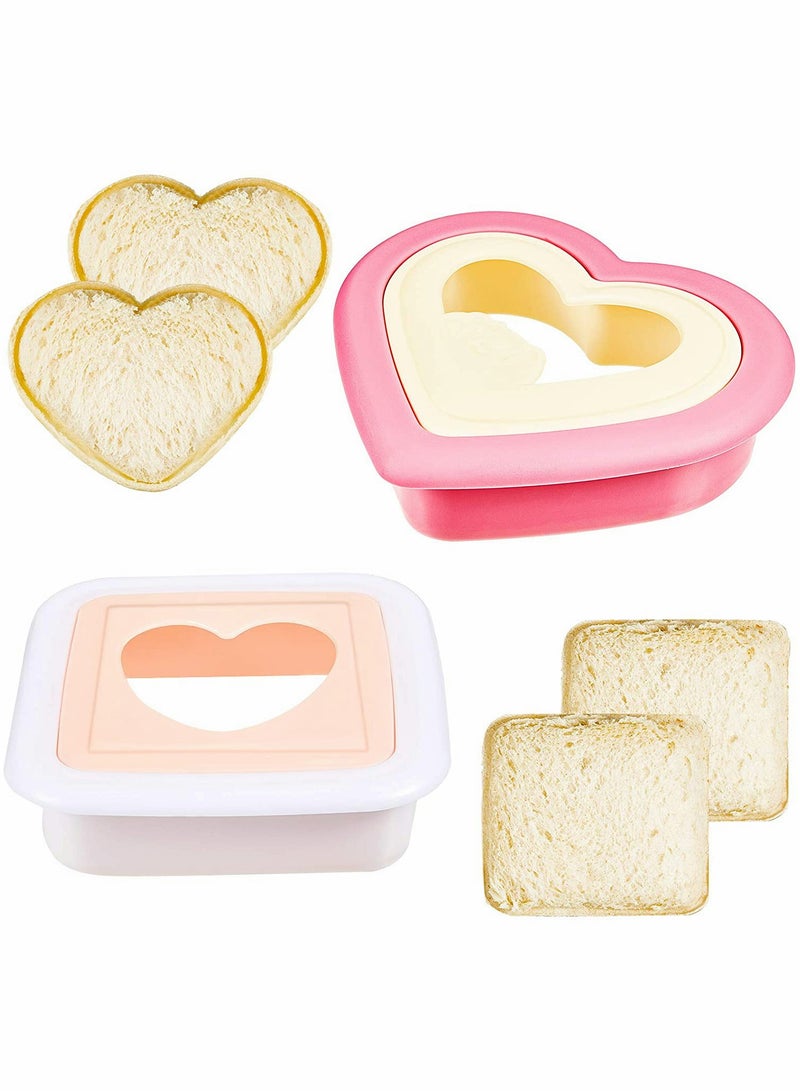 Barakah Heart Sandwich Cutter and Sealer Decruster, DIY Pocket Sandwiches Molds - Image 1
