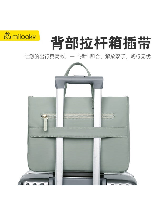 Milooky Shoulder Laptop Bag Handheld High-value For Women, Suitable For Huawei Apple Laptops, 15/16 Inches