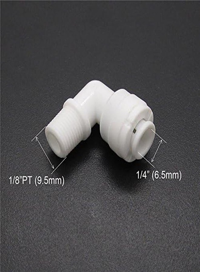 JIUWU 1/8-Inch Male Thread to 1/4-Inch Tube Elbow Quick Connect Fitting for Reverse Osmosis Water Valve Filter Pack of 5 - Image 5