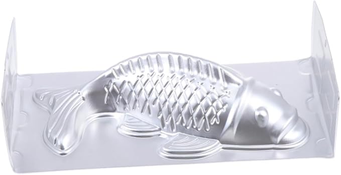 Silver Aluminum Koi Fish Mold For Baking Cake And Rice Cake 27 X 14.5 X 7 Cm - Image 1