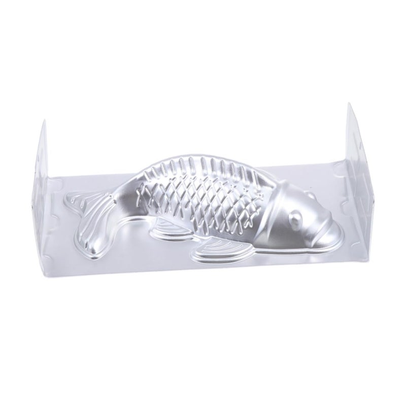 Silver Aluminum Koi Fish Mold For Baking Cake And Rice Cake 27 X 14.5 X 7 Cm - Image 2