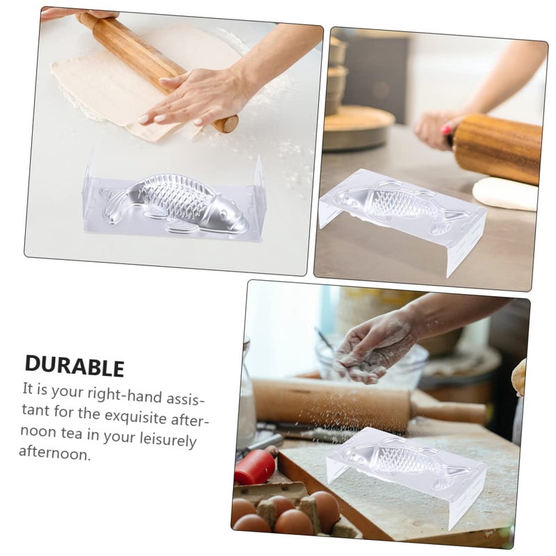 Silver Aluminum Koi Fish Mold For Baking Cake And Rice Cake 27 X 14.5 X 7 Cm - Image 3