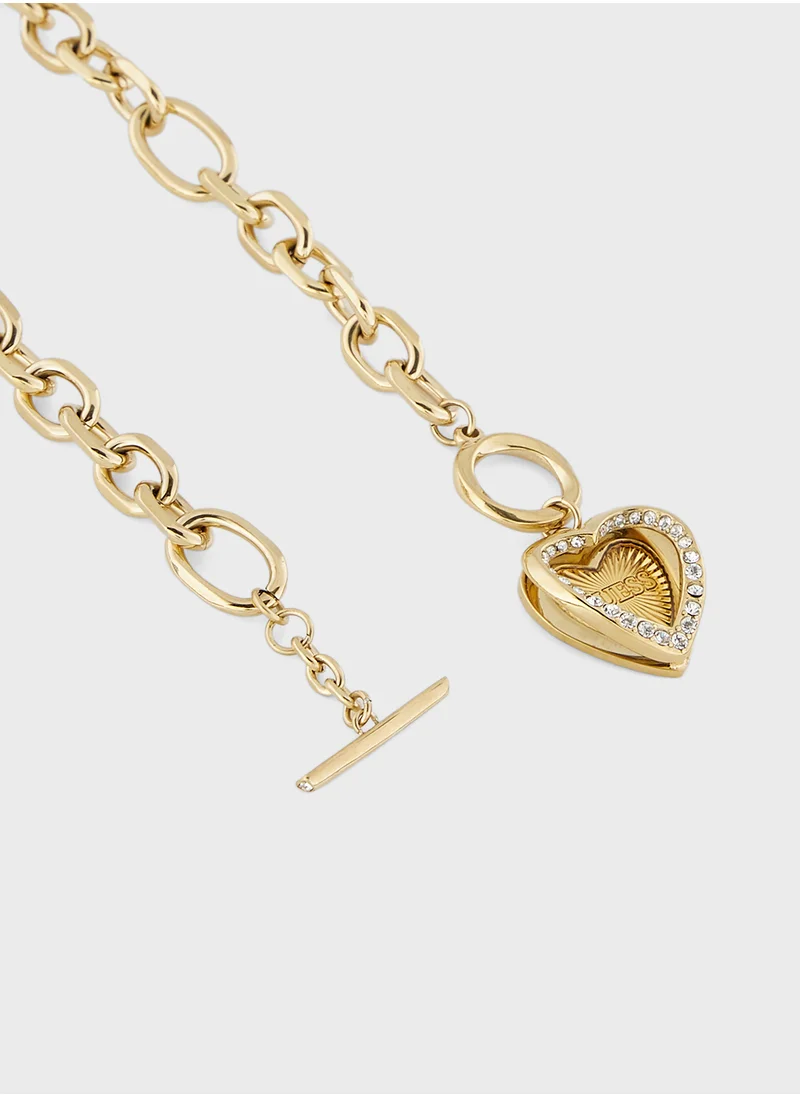 GUESS Chain Detail Layered Necklaces