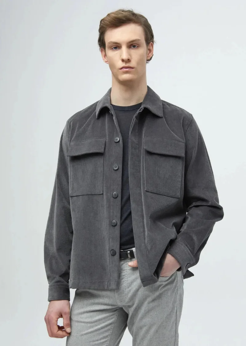 RAMSEY Dark Grey Overshirt