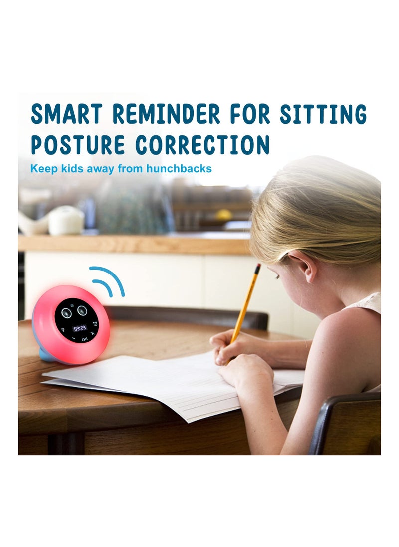 SYOSI - SYOSI Kids Night Light Alarm Clock, Toddler Sleep Training Clock with 7 Color Night Light and Voice Wake Function, 0-100% Dimming for Kids Bedside Bedroom Clock, Girl/Boy Bedroom Gift. - Image 1