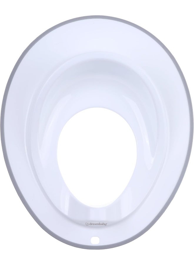 Dreambaby Toilet Trainer Potty Seat Topper - Comfortable Contoured Shape - with Hanging Loop - Grey - Model L6026 - Image 1