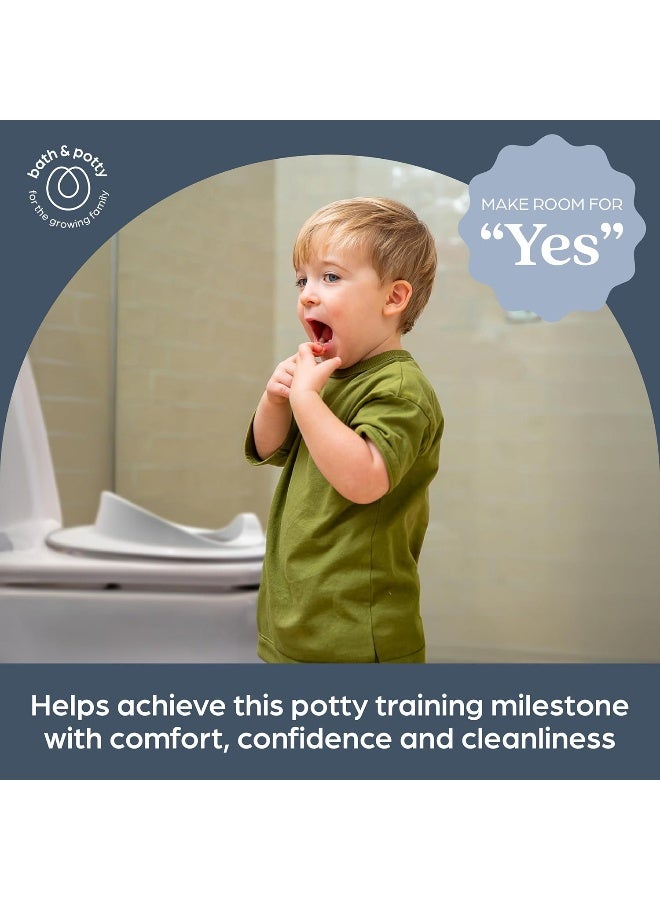 Dreambaby Toilet Trainer Potty Seat Topper - Comfortable Contoured Shape - with Hanging Loop - Grey - Model L6026 - Image 5