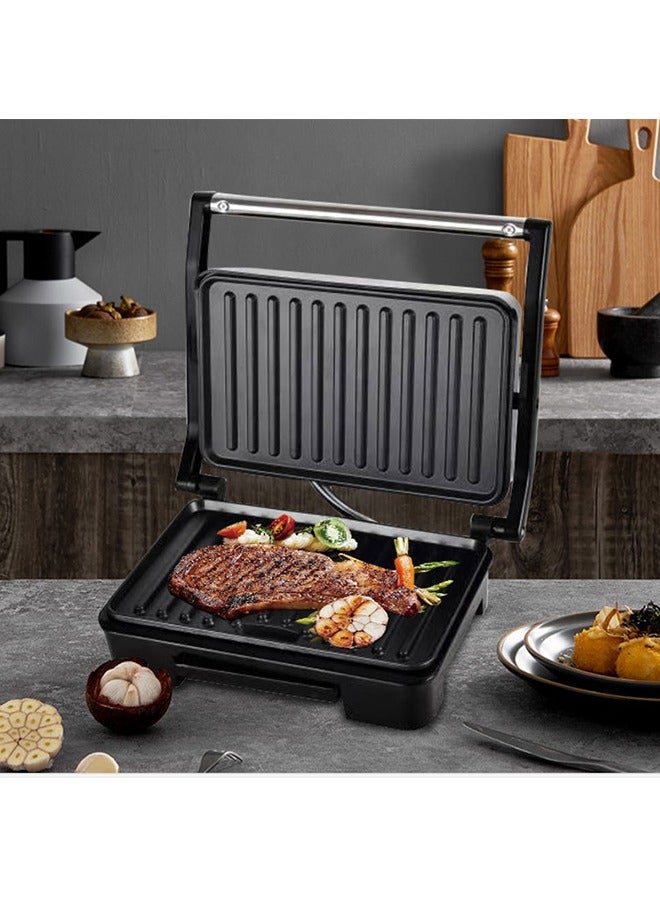 Family Health Grill, Panini Grill, Steak Machine, 2000 Watts, Non-Stick  Temperature Control,Black  - Image 3