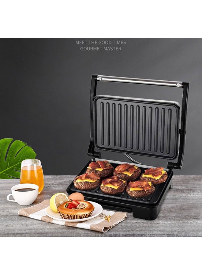Family Health Grill, Panini Grill, Steak Machine, 2000 Watts, Non-Stick  Temperature Control,Black  - Image 1