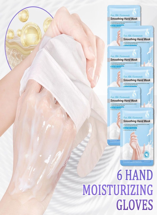 LJYBoBin Hand Mask Moisturizing Gloves 6 Pack,Hydrating Hand Mask for Women,Soft Gloves for Dry Cracked Skin J - Image 2