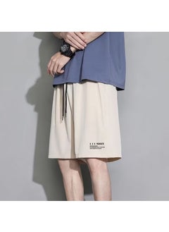 Sports Shorts Mens Fashionable Brand Summer Thin Five-point Pants Fashionable Outer Wear American Casual Pants Loose Large Size Basketball PantsK181-Ice Silk Shorts [Khaki]] K181-Ice Silk Shorts [Khaki]]