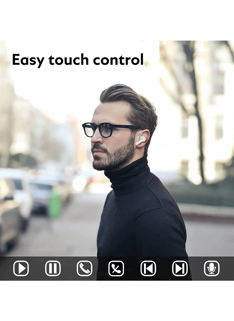 Generic - QCY T13 ANC Earbuds Featuring Active Noise Cancellation Adjustable ANC Levels Transparency Mode, and EQ settings Bluetooth 5.3 IPX5 waterproof - White - Image 1