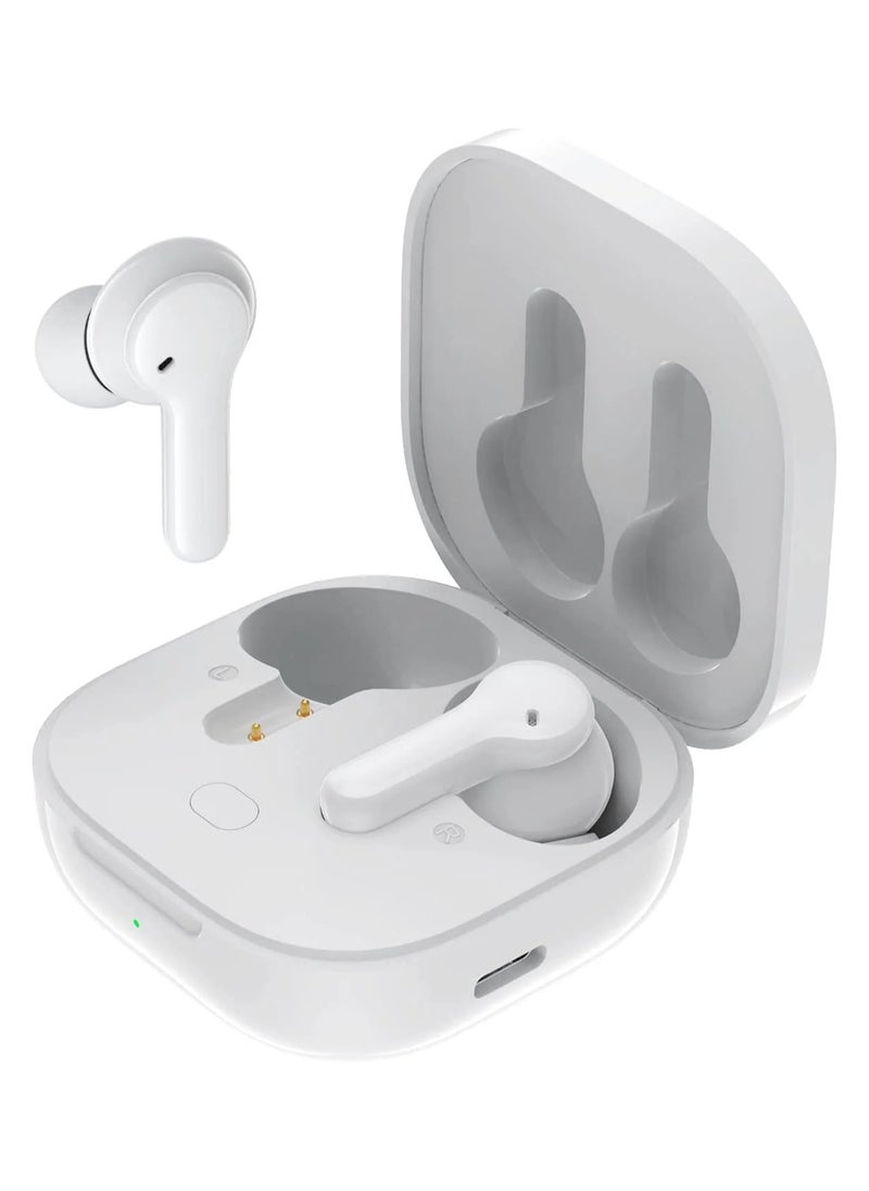 Generic - QCY T13 ANC Earbuds Featuring Active Noise Cancellation Adjustable ANC Levels Transparency Mode, and EQ settings Bluetooth 5.3 IPX5 waterproof - White - Image 1