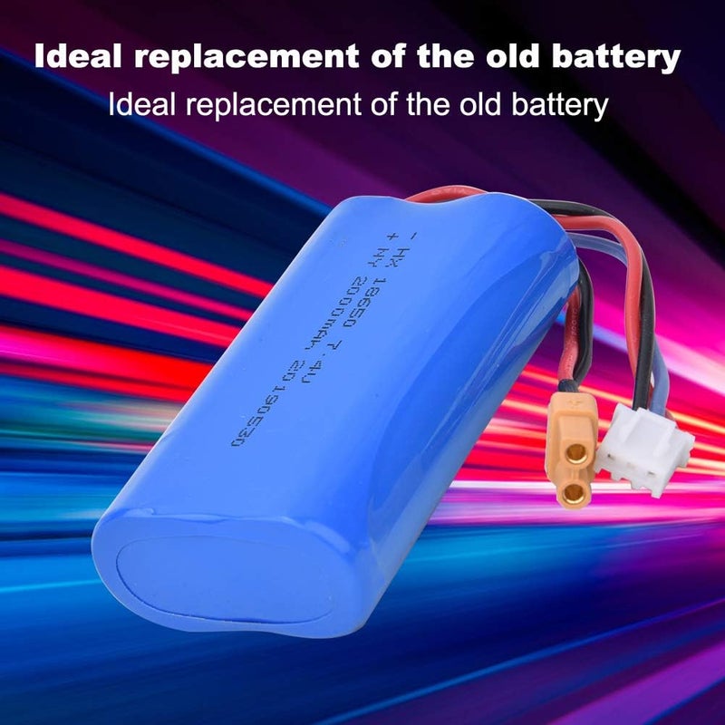 comfrt High Capacity Security 7.4V 2000mAh Battery for Huina1583 All-Metal Excavator RC Engineering Car Accessory(1583-005) Rc Excavators - Image 4