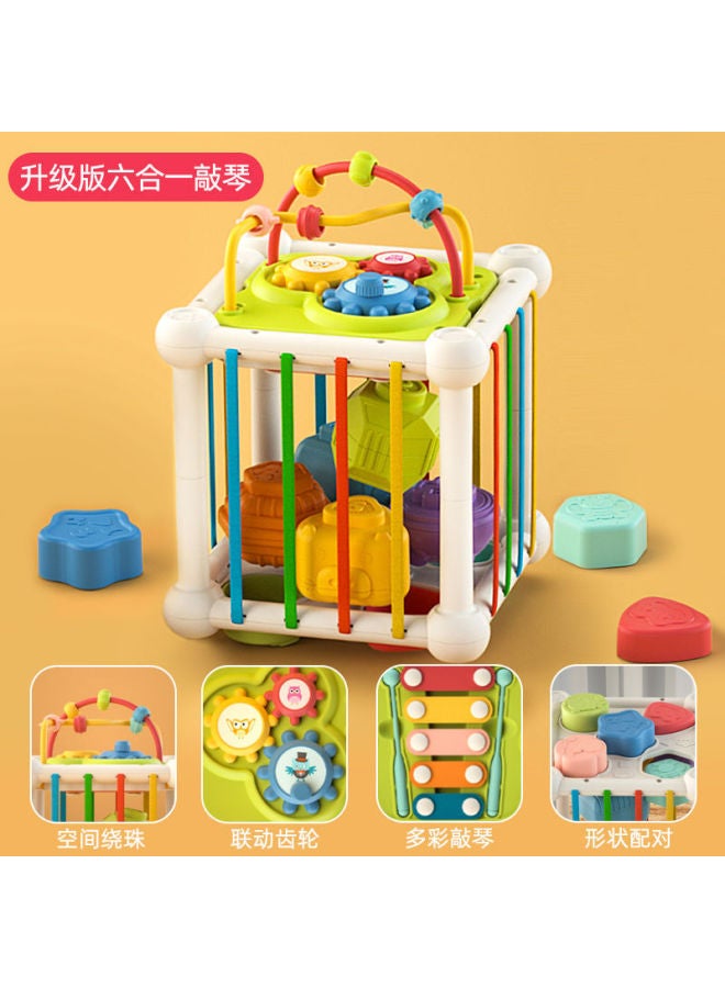 Rainbow Selle Educational Toys Baby Toys Newborn Fine Action Polyhedron Early Education Baby 0-1 Years Old - Image 1