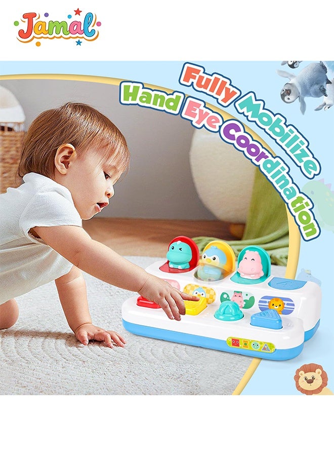 Jamal Montessori Cause and Effect Toy 6-12 Months, Baby Push Button Pop Up Animal Toy, Interactive Sensory Toys for Toddlers 1 2 3, Developmental Educational Toy for Boys Girls 9 10 11 Months - Image 5