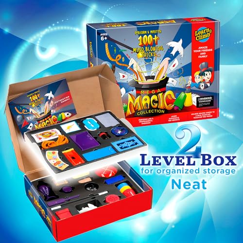 Learn & Climb Mega Magic Kit for Kids - Perform 100's of Today's Most Exciting Tricks - Magic Set with Tutorial Videos for Kids Ages 6-8, 8-10, 10-12 - Image 2