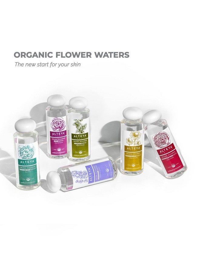 ألتيا تونر للوجه بماء الورد الأبيض العضوي المعتمد من وزارة الزراعة الأمريكية من Alteya Organics، 250 مل/8.5 أونصة سائلة من ماء زهرة الورد البلغاري النقي، مرطب حائز على جوائز، زجاجة خالية من مادة BPA مع مخفض - Image 5