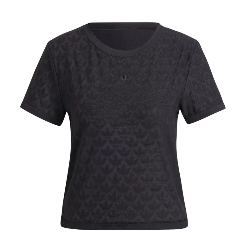 اديداس اوريجينالز adidas LACE CROP TEE Black Originals Women T-SHIRTS