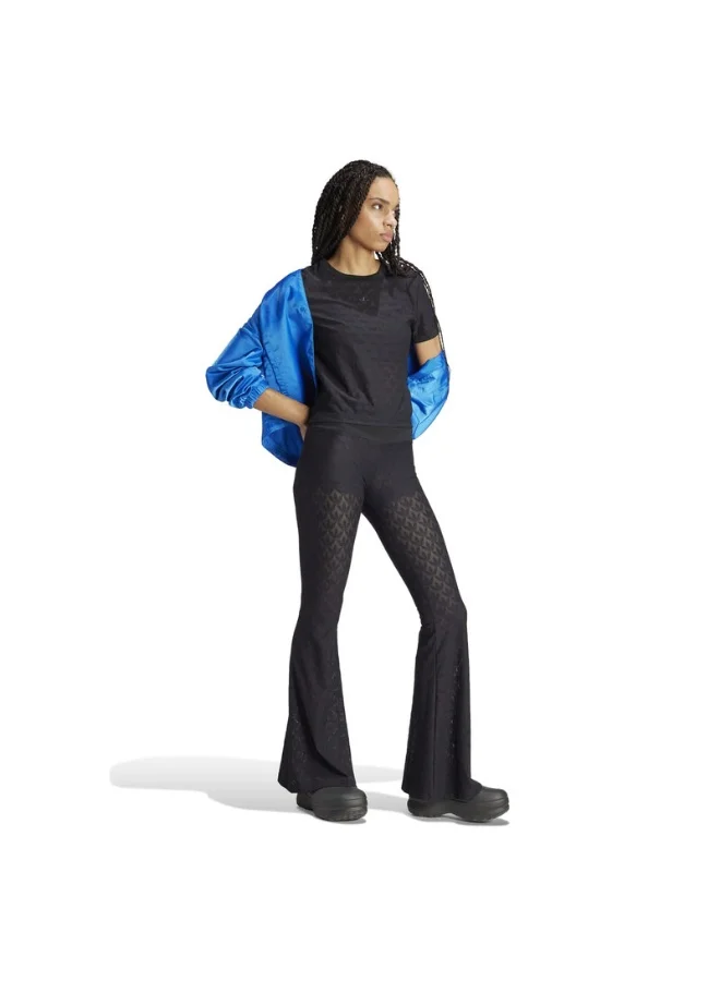 اديداس اوريجينالز adidas LACE CROP TEE Black Originals Women T-SHIRTS