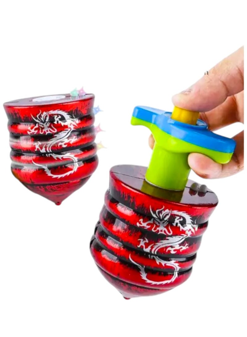 Toy Box Led Music Gyro Flashing Gyroscope Spinning Top Suitable for Adults and Kids - Image 1