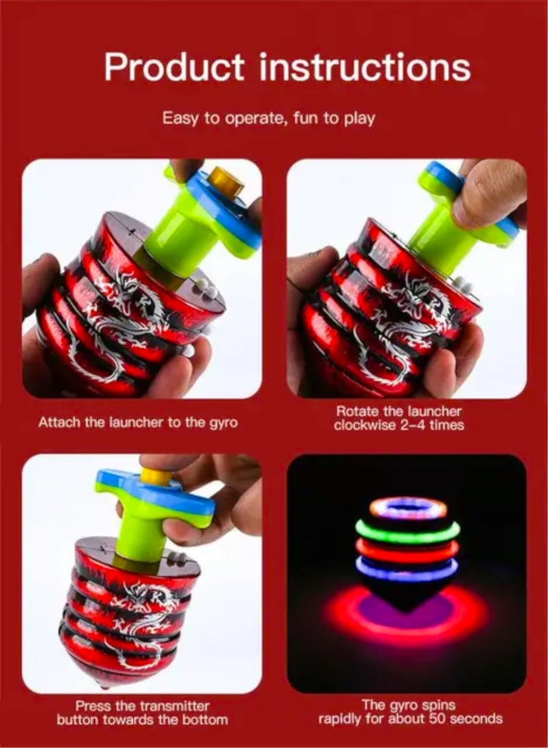 Toy Box Led Music Gyro Flashing Gyroscope Spinning Top Suitable for Adults and Kids - Image 3