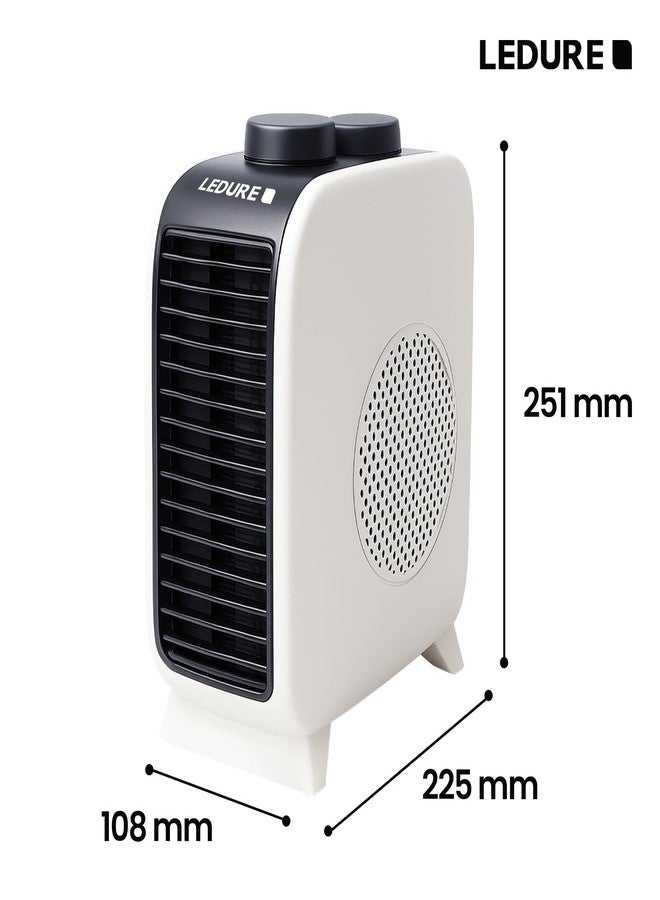 LEDURE 2000W Velar Turbonite Room Heater with 1 Year Warranty | ISI Approved High-Power Fan Blower with Adjustable Thermostat & Overheat Protection - Image 3